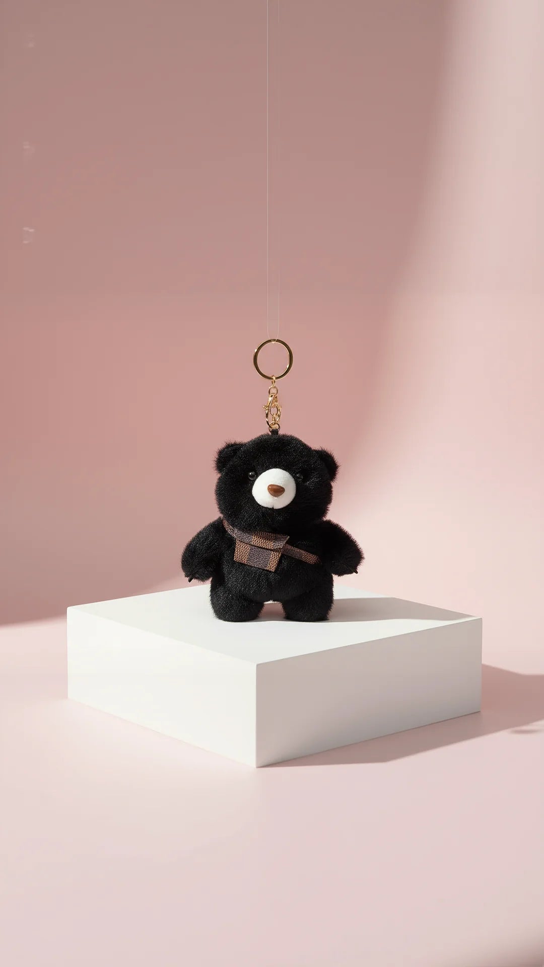 Teddy Bear With Handbag Key Ring & Bag Charm
