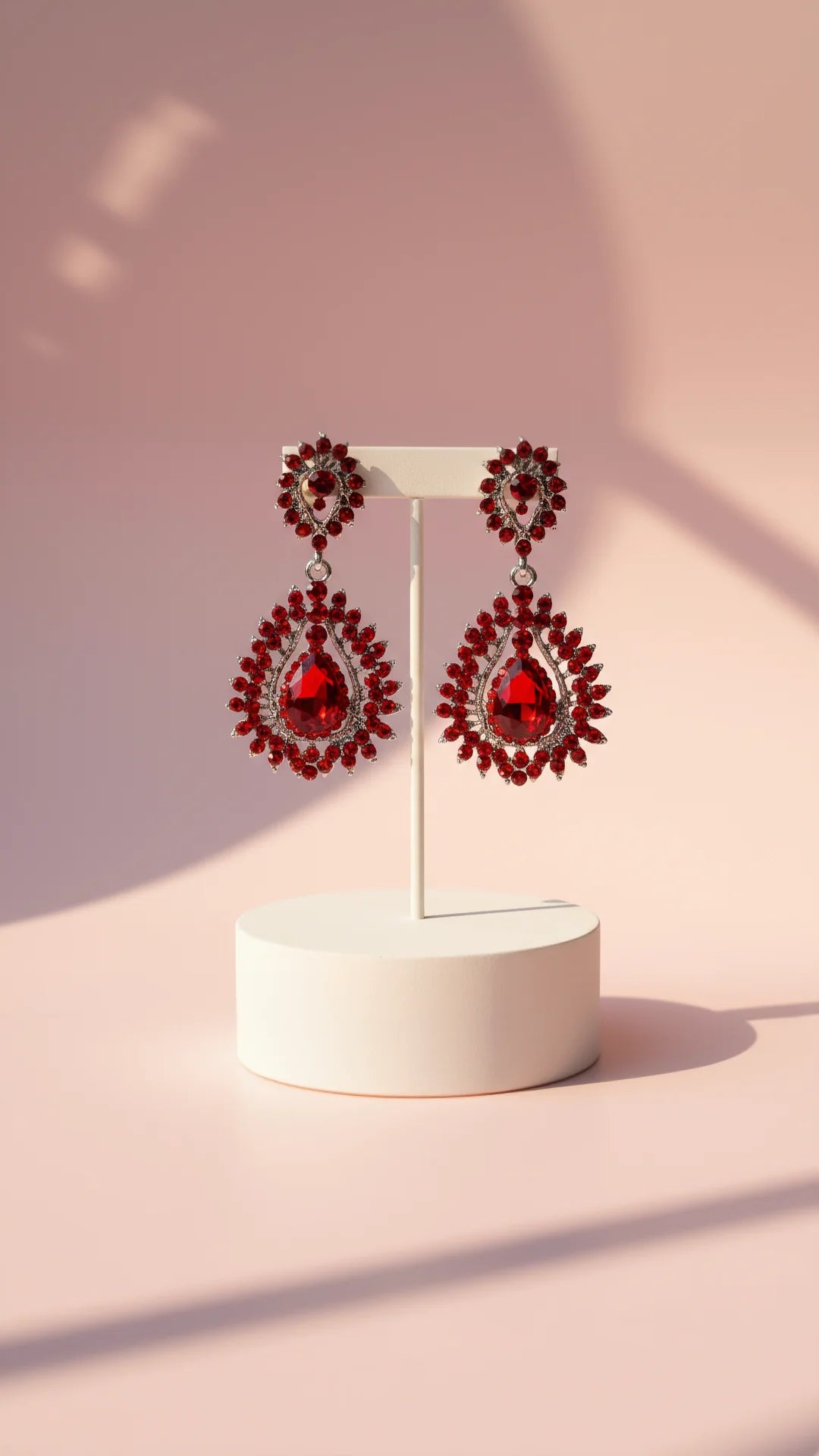 Oval Crystal Drop & Dangle Earrings