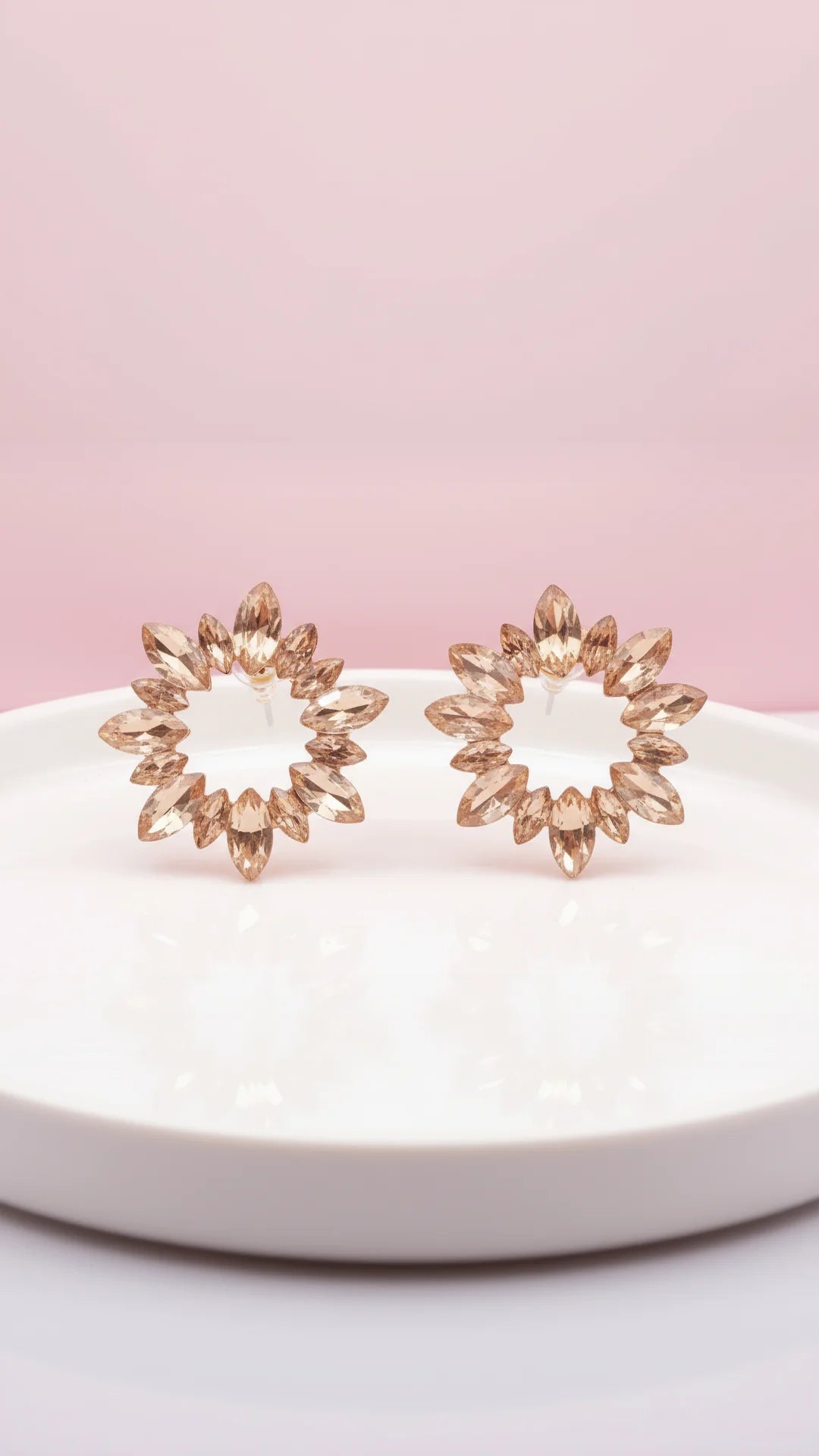 Jewelled Crystal Stud Earrings