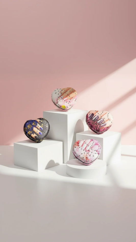 Nail Art Sparkly Compact Mirrors Pack of 12