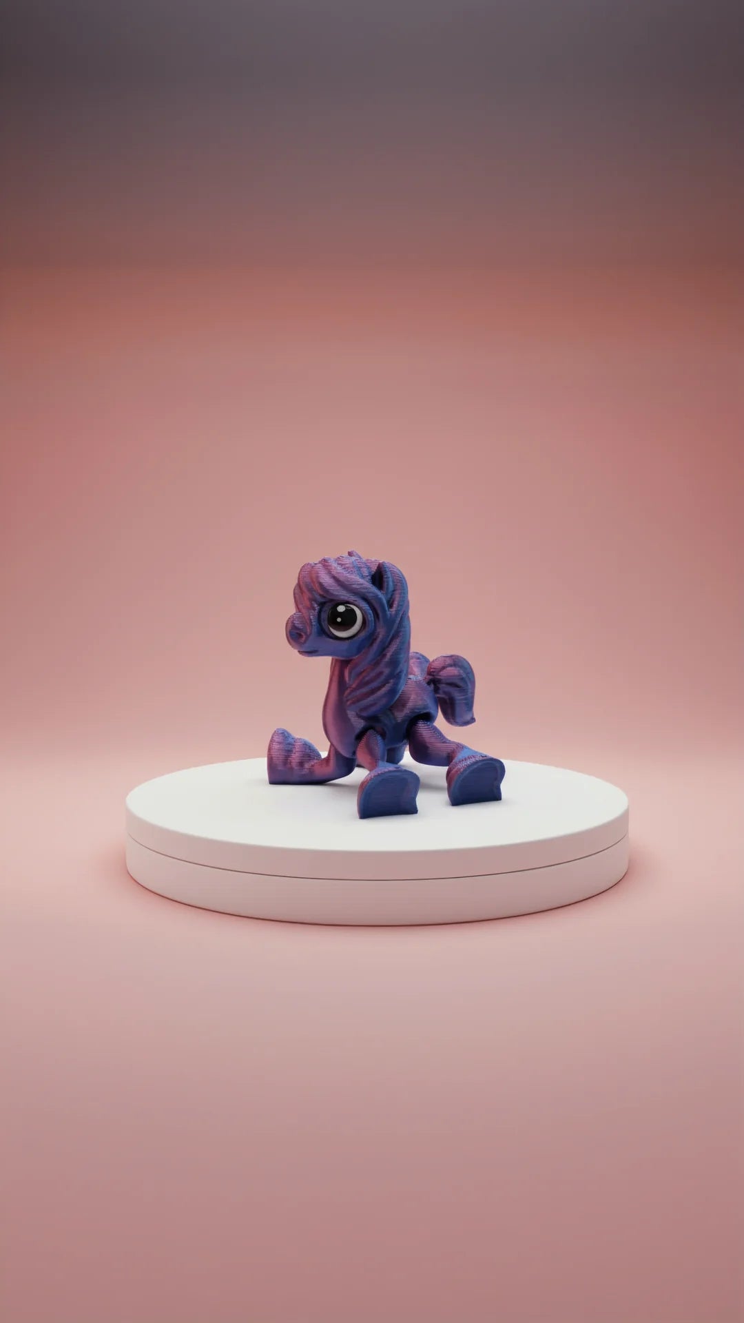 3D Printed Fantasy Flexi Horse : Bioplastic Fidget Key Ring