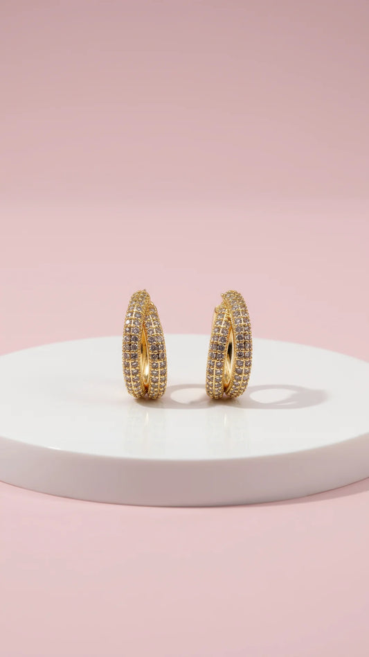 Shine Crystal Stud Earrings