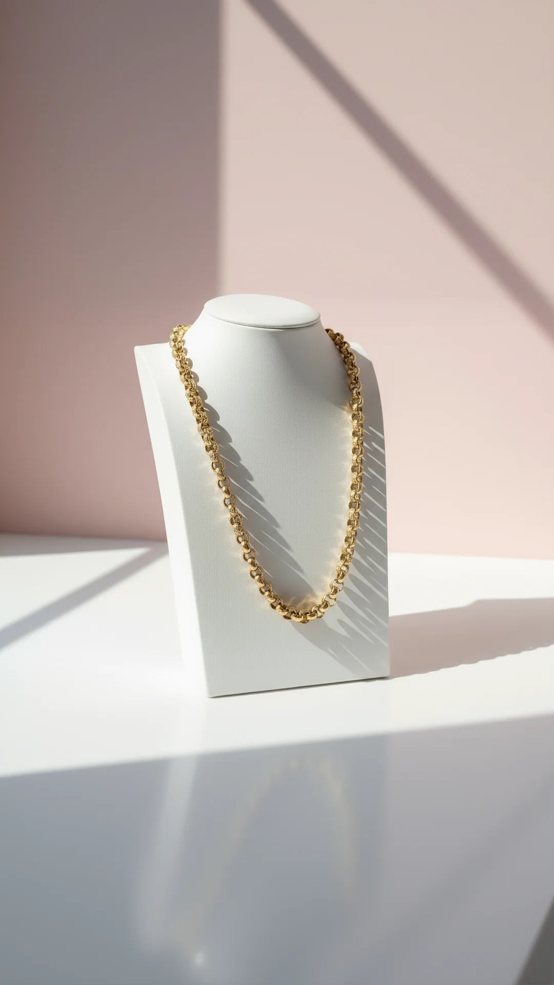 14k Gold Plated Belcher Link Chain Necklace