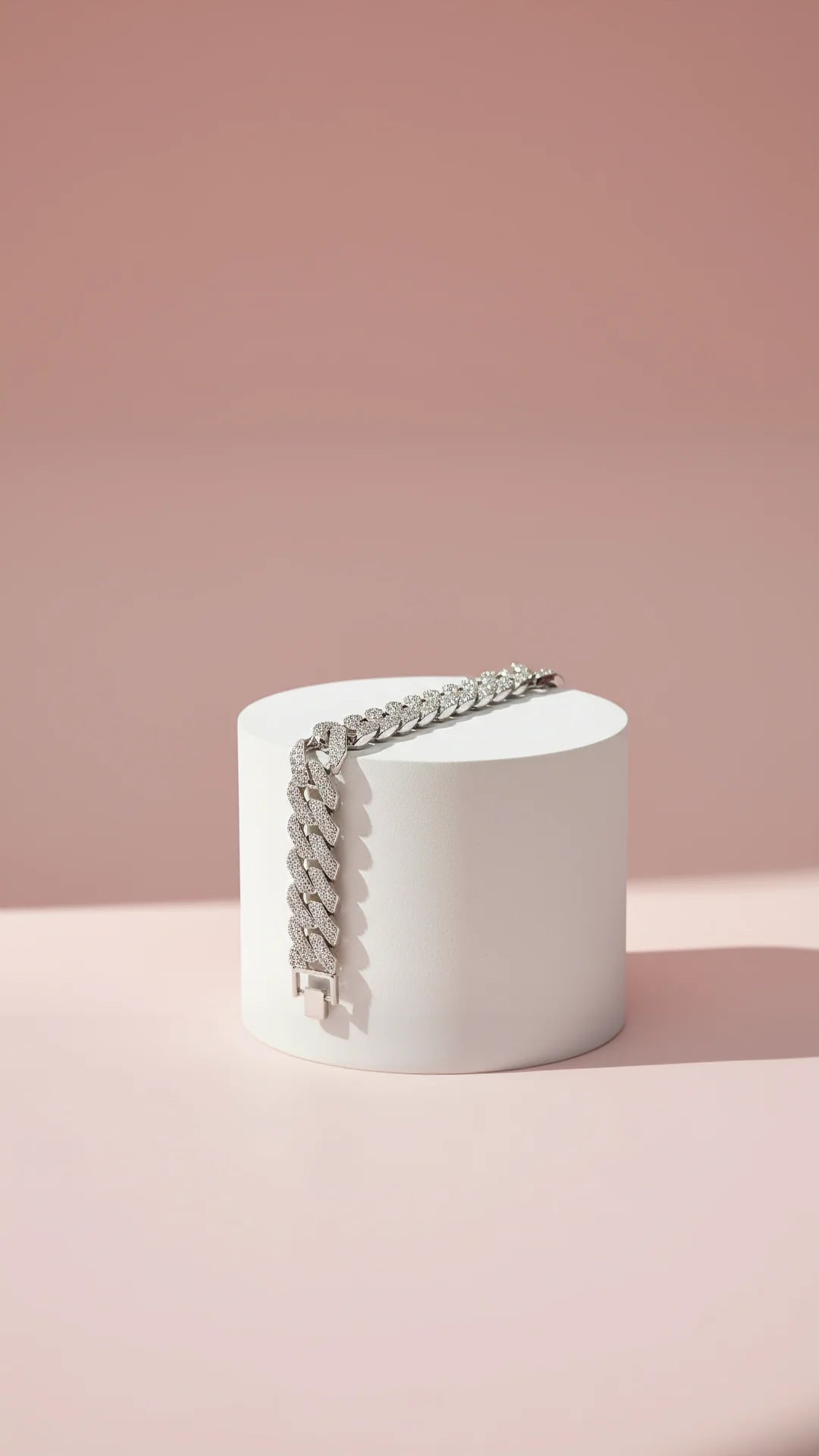 Magnum XL Stainless Steel Crystal Bracelet Chain