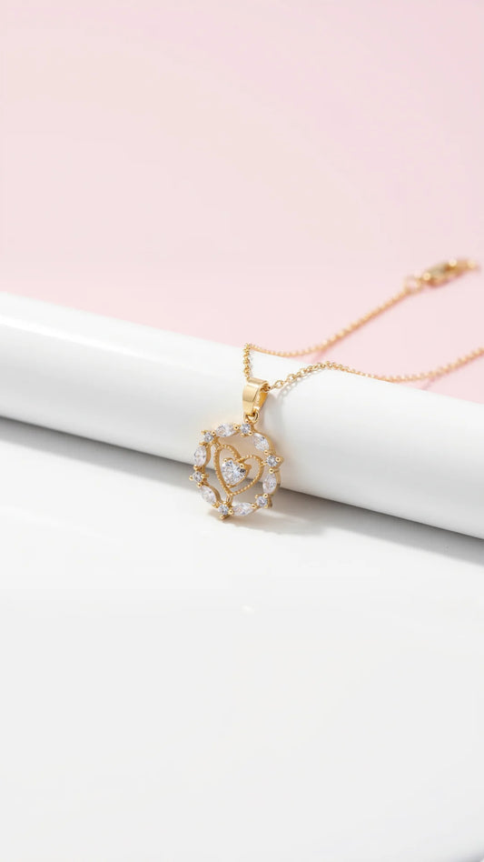 Sweet Heart Crystal Necklace
