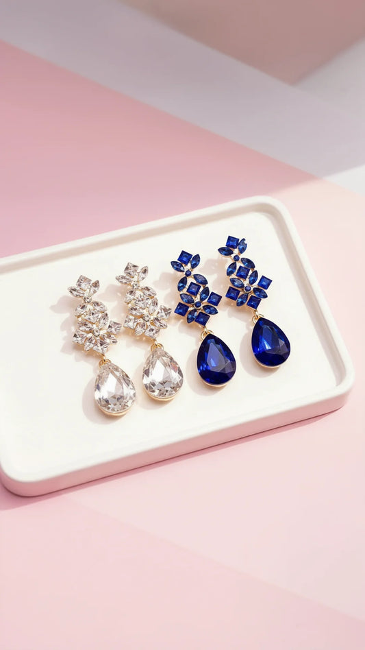Teardrop Crystal Earrings