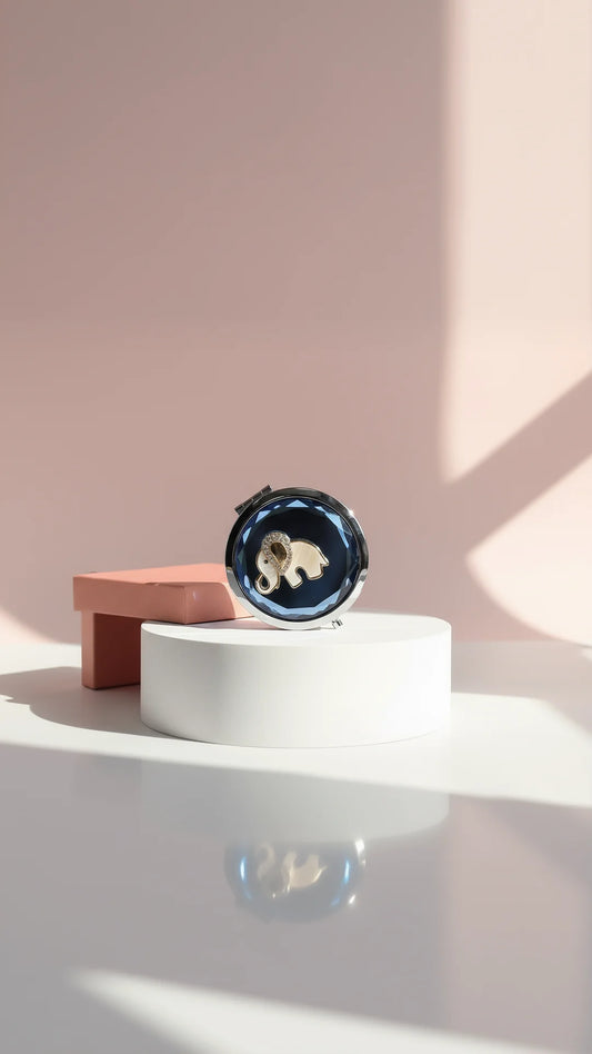 Elephant Compact Mirror & Gift Box
