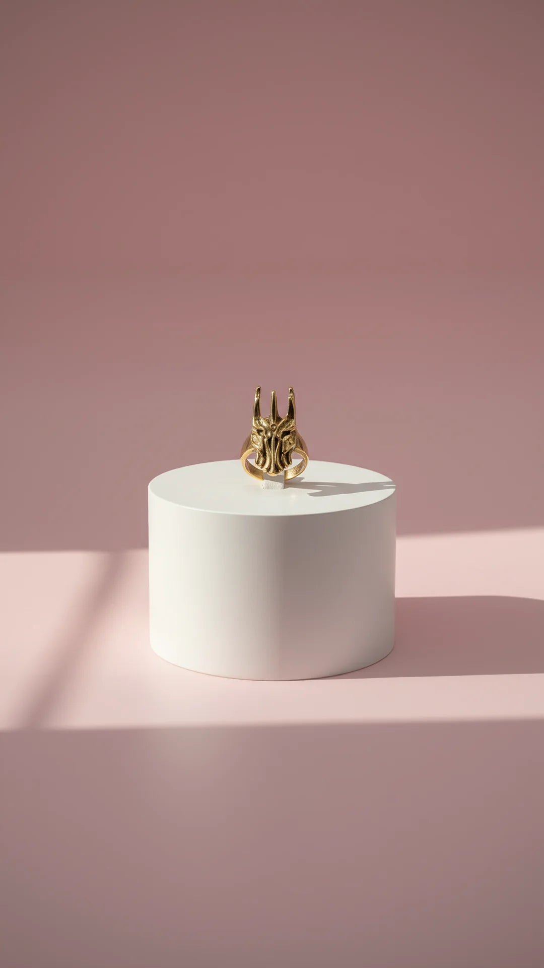 Stainless Steel Helm Of Sauron Men's Biker Ring