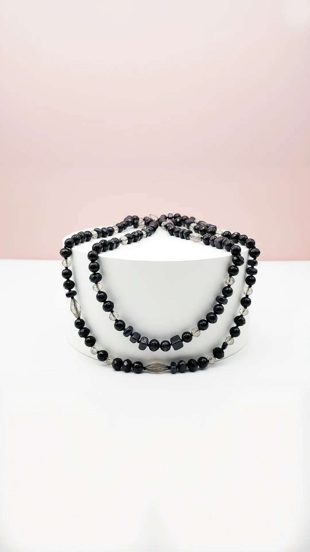 Resin Boho Long Beaded Necklace