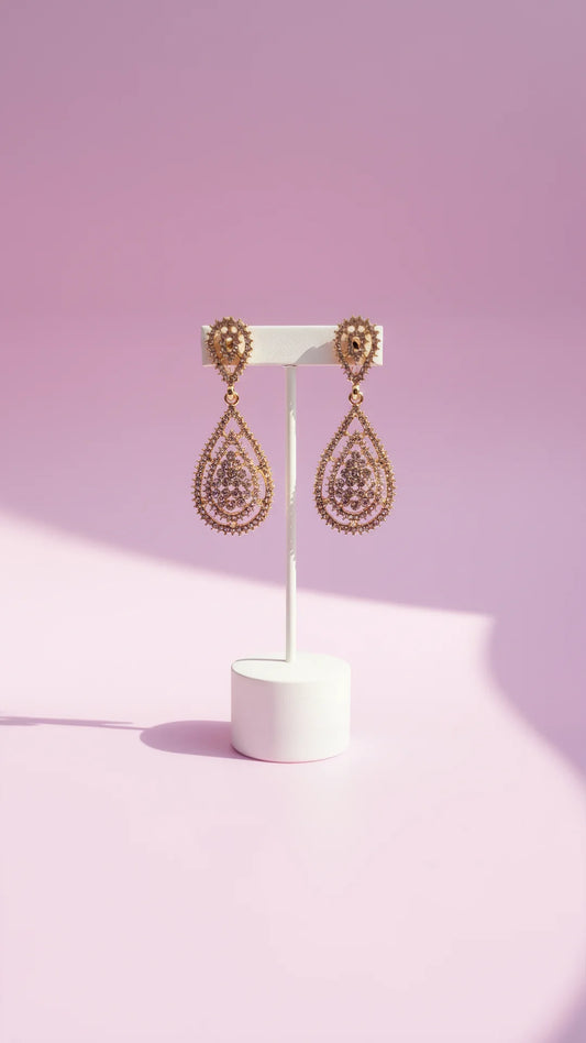 Teardrop Crystal Drop & Dangle Earrings