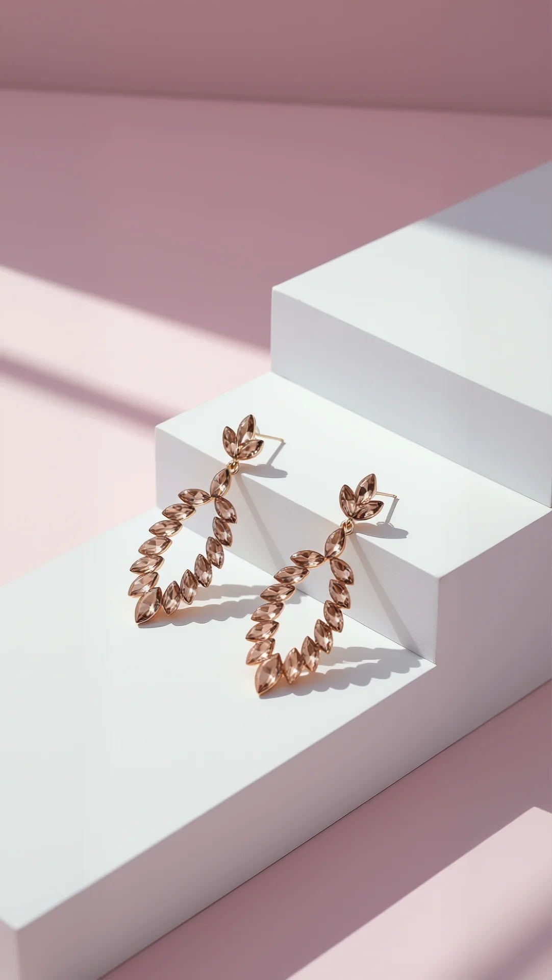 Oval Crystal Drop & Dangle Earrings