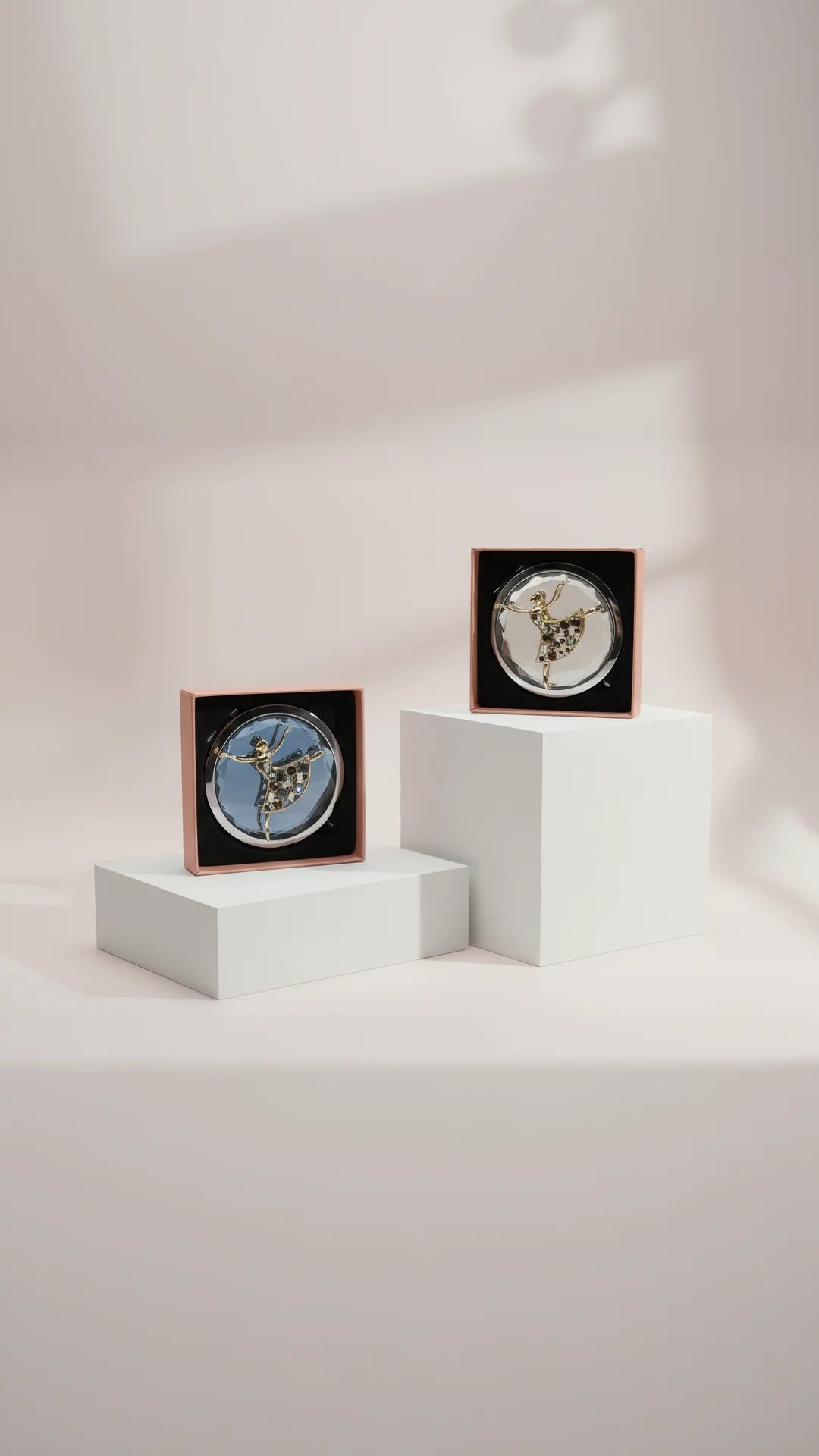 Ballerina Dancer Compact Mirror & Gift Box