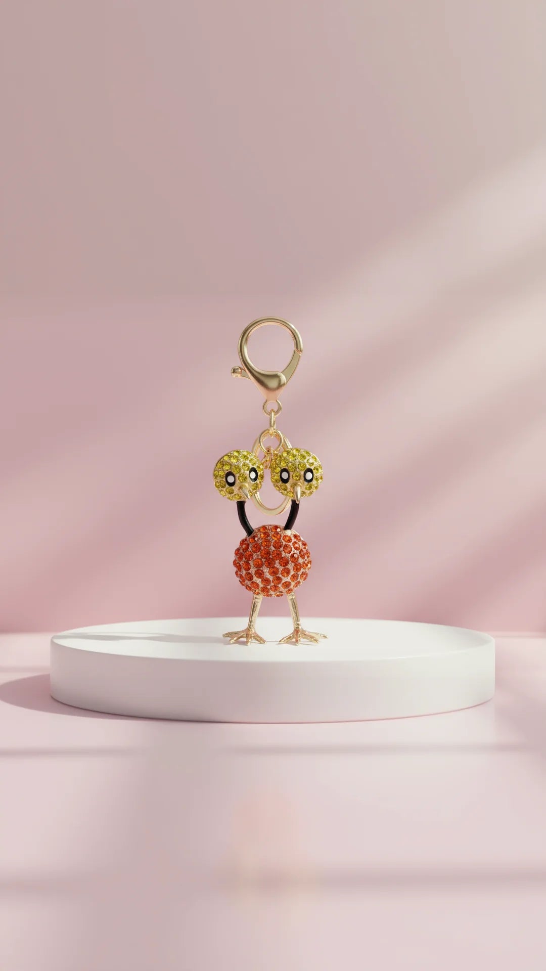 Novelty Bird Crystal Key Ring & Bag Charm