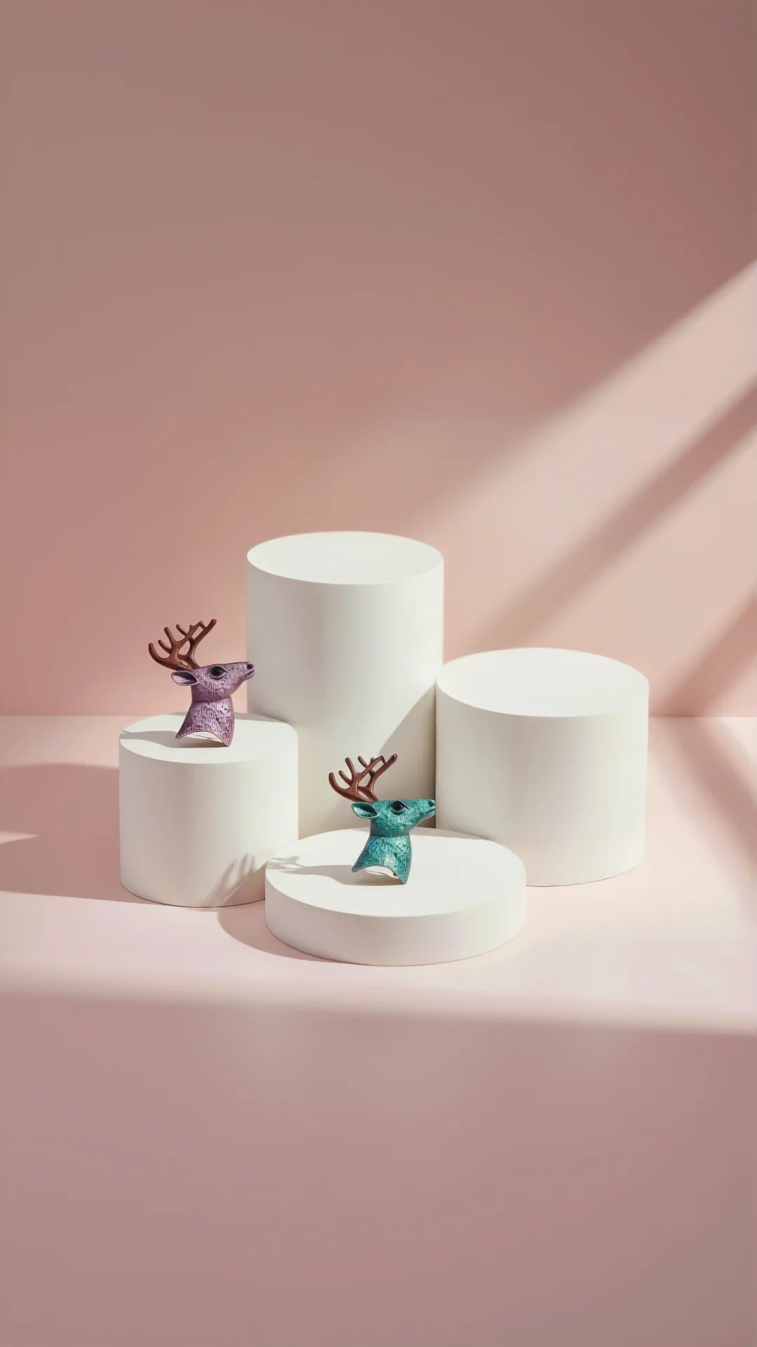 Stag Alloy Festive Brooch