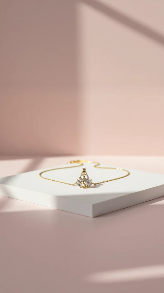 Swan Crystal Pendant Necklace