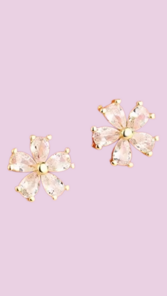 Daisy Crystal Stud Earrings
