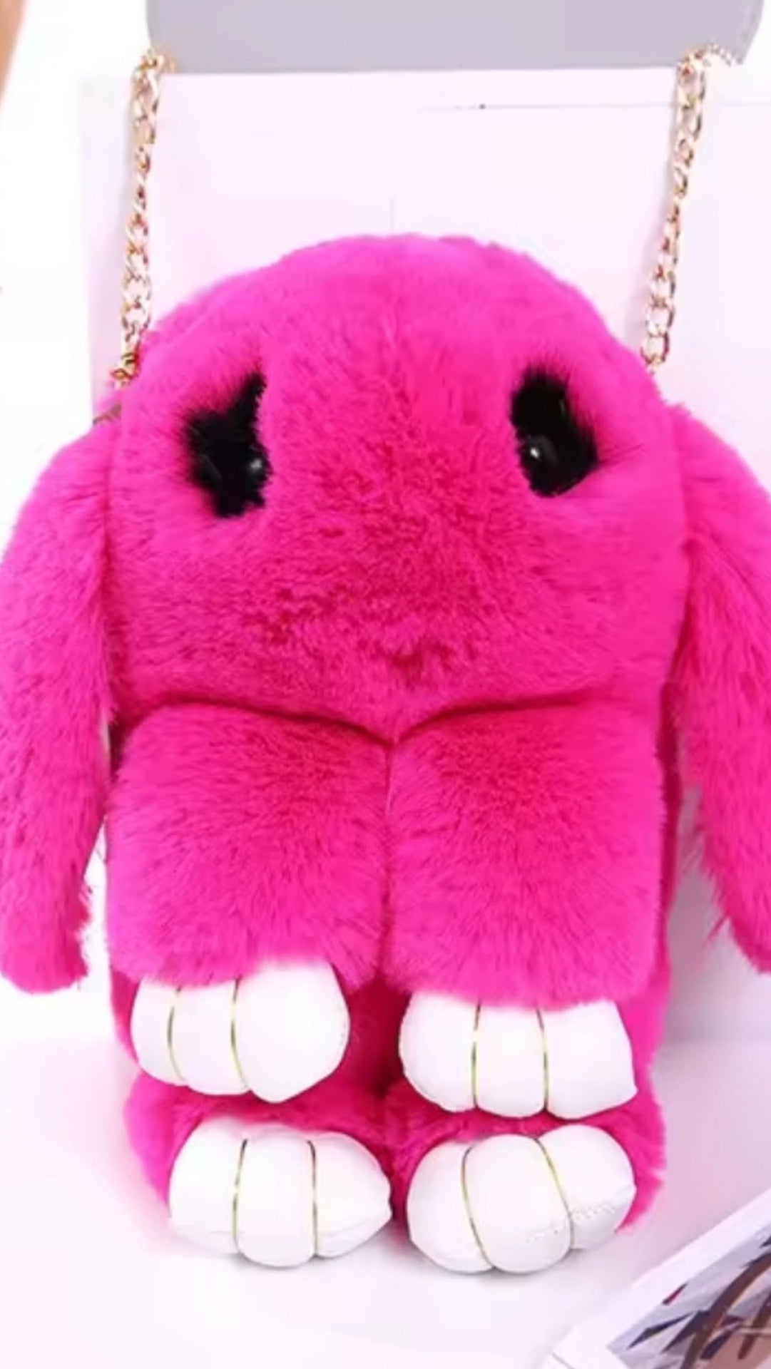 Plush Bunny Backpack Bag