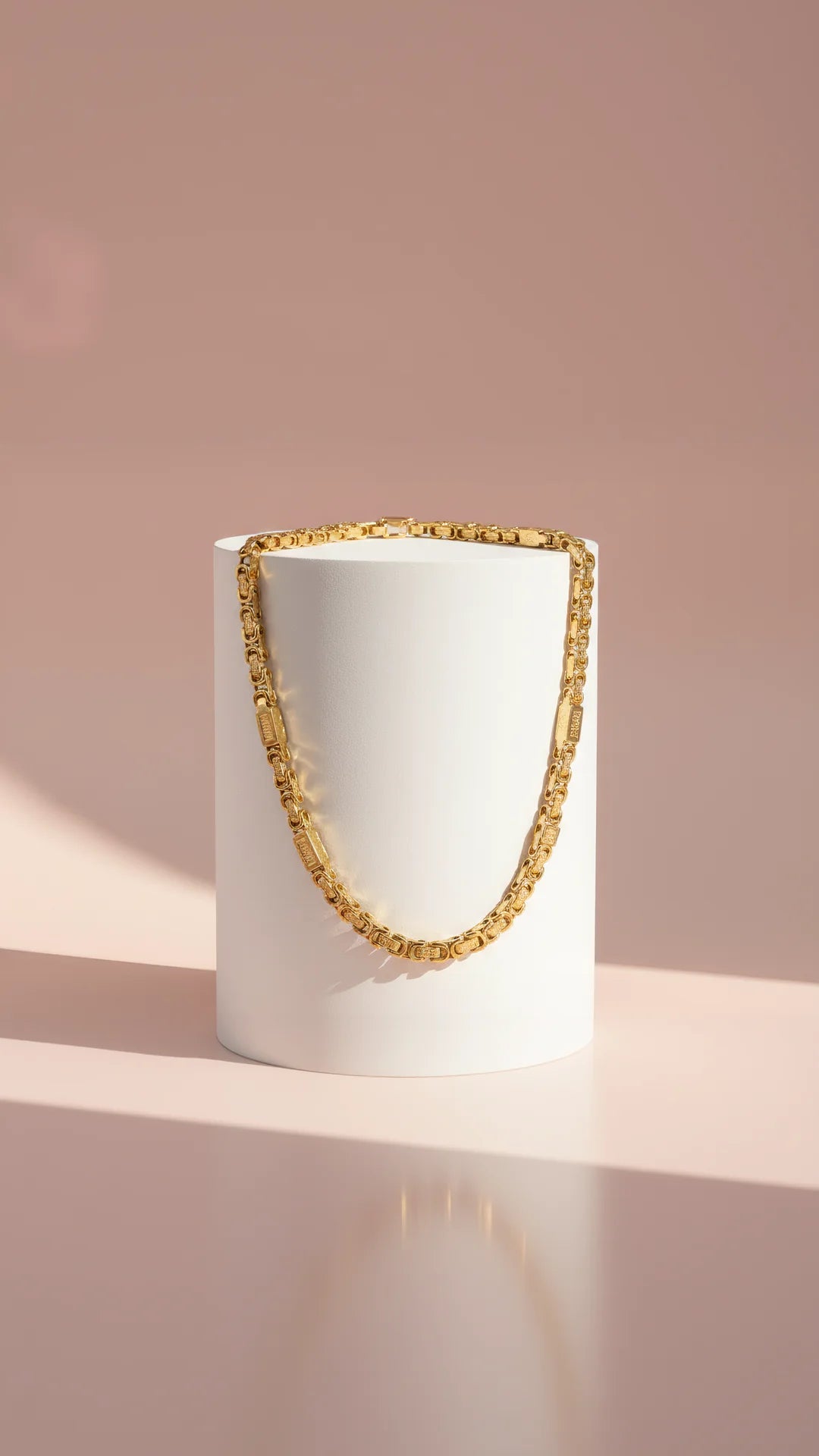 Byzantine Cage Chain Stainless Steel Necklace