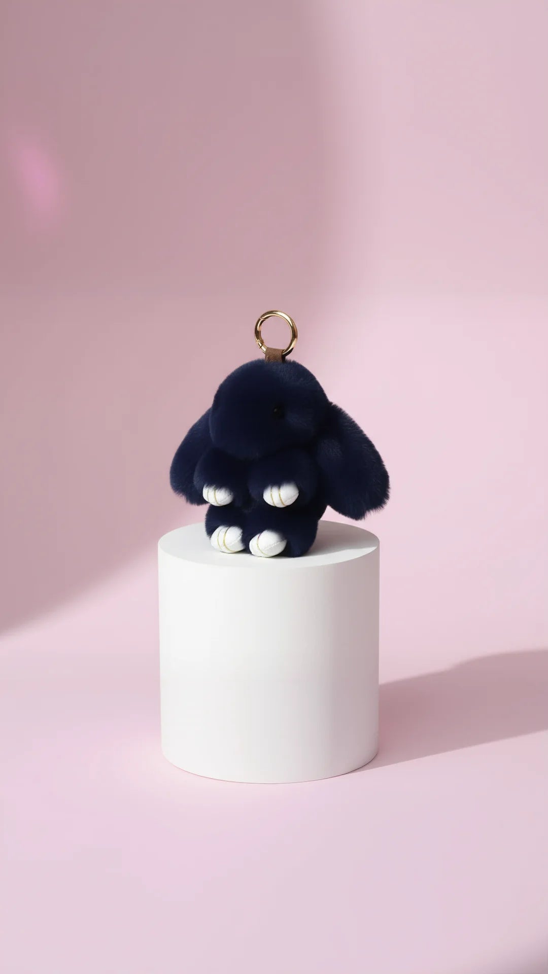 Mini Fluffy Bunny Rabbit Key Ring & Bag Charm