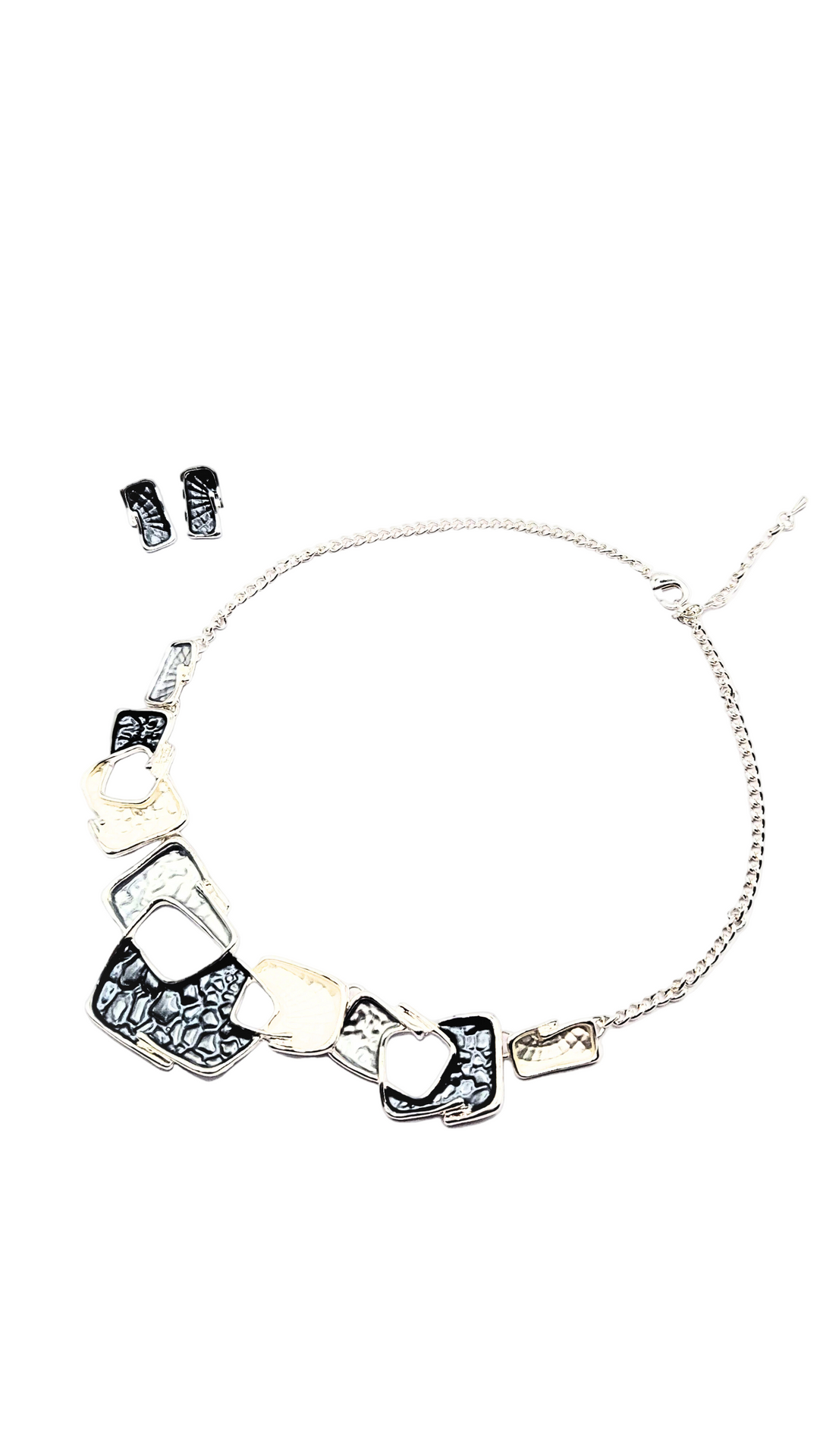 Abstract Irregular Necklace & Earrings Set