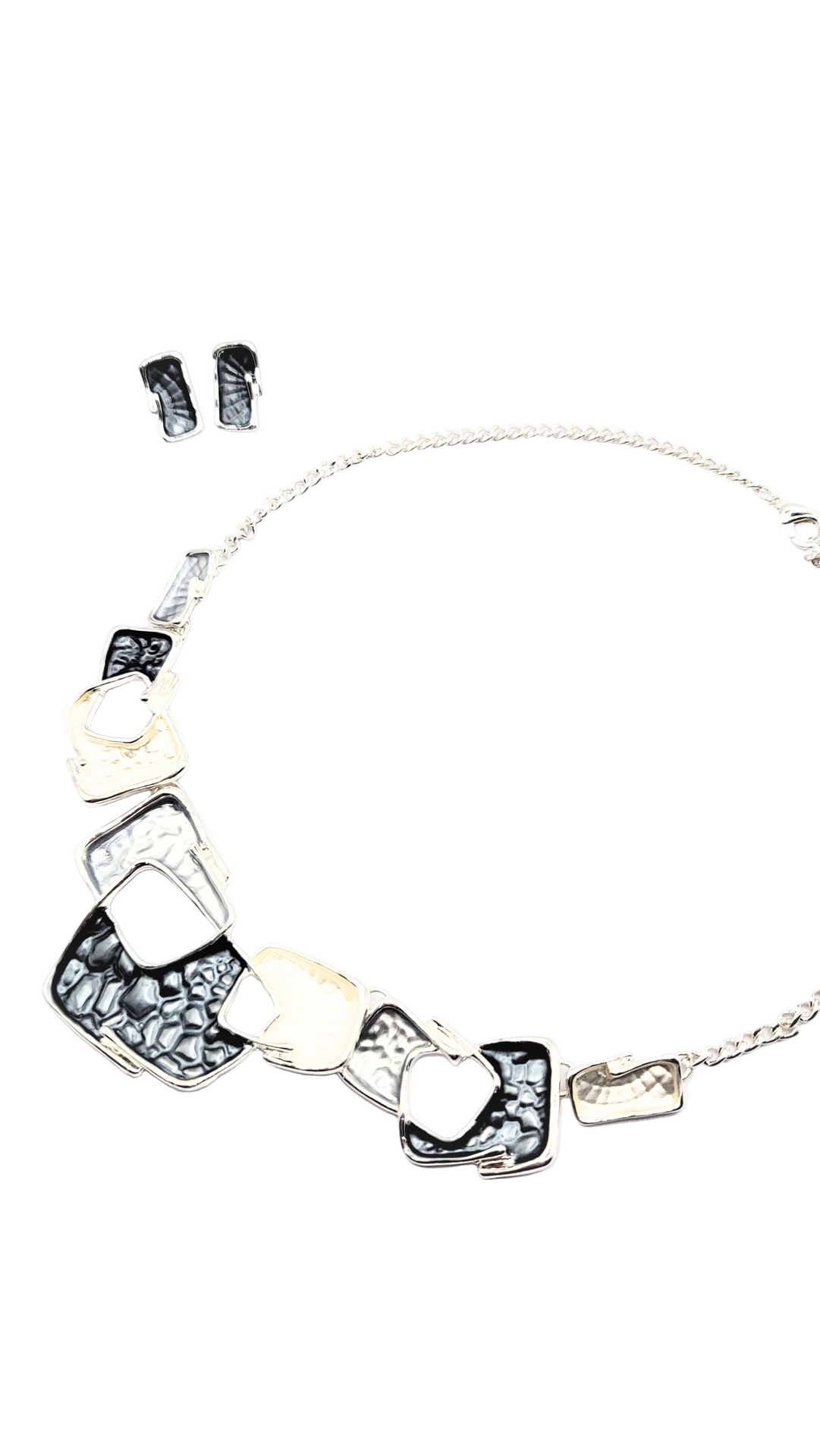 Abstract Irregular Necklace & Earrings Set