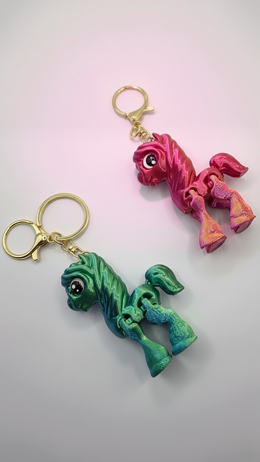 3D Printed Fantasy Flexi Horse : Bioplastic Fidget Key Ring