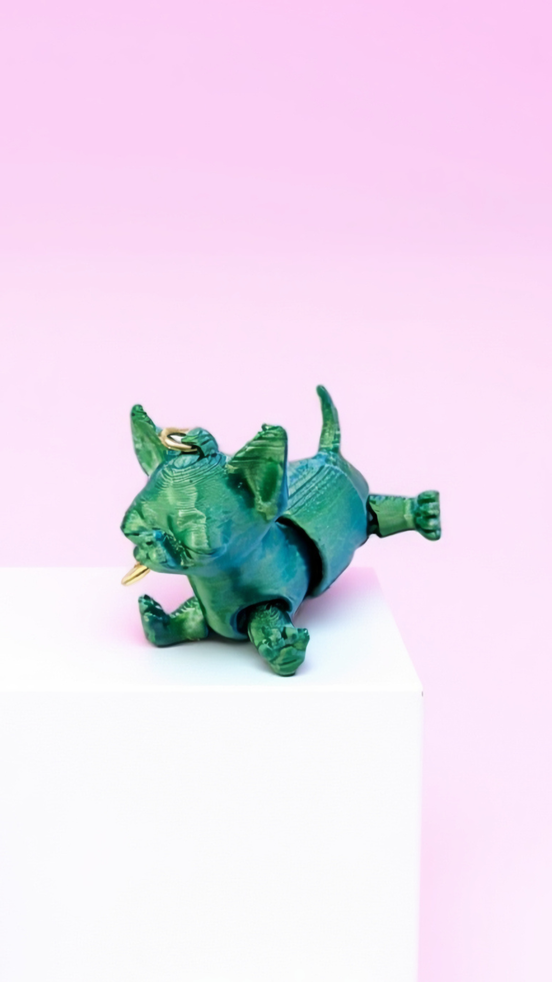 3D Printed Fantasy Chihuahua Dog: Bioplastic Fidget Key Ring