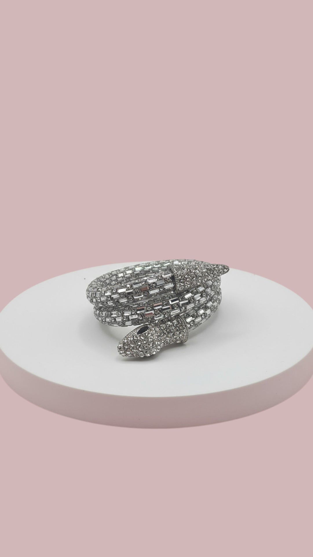 Elixir Collection Serpent Wrap Around Crystal Cuff