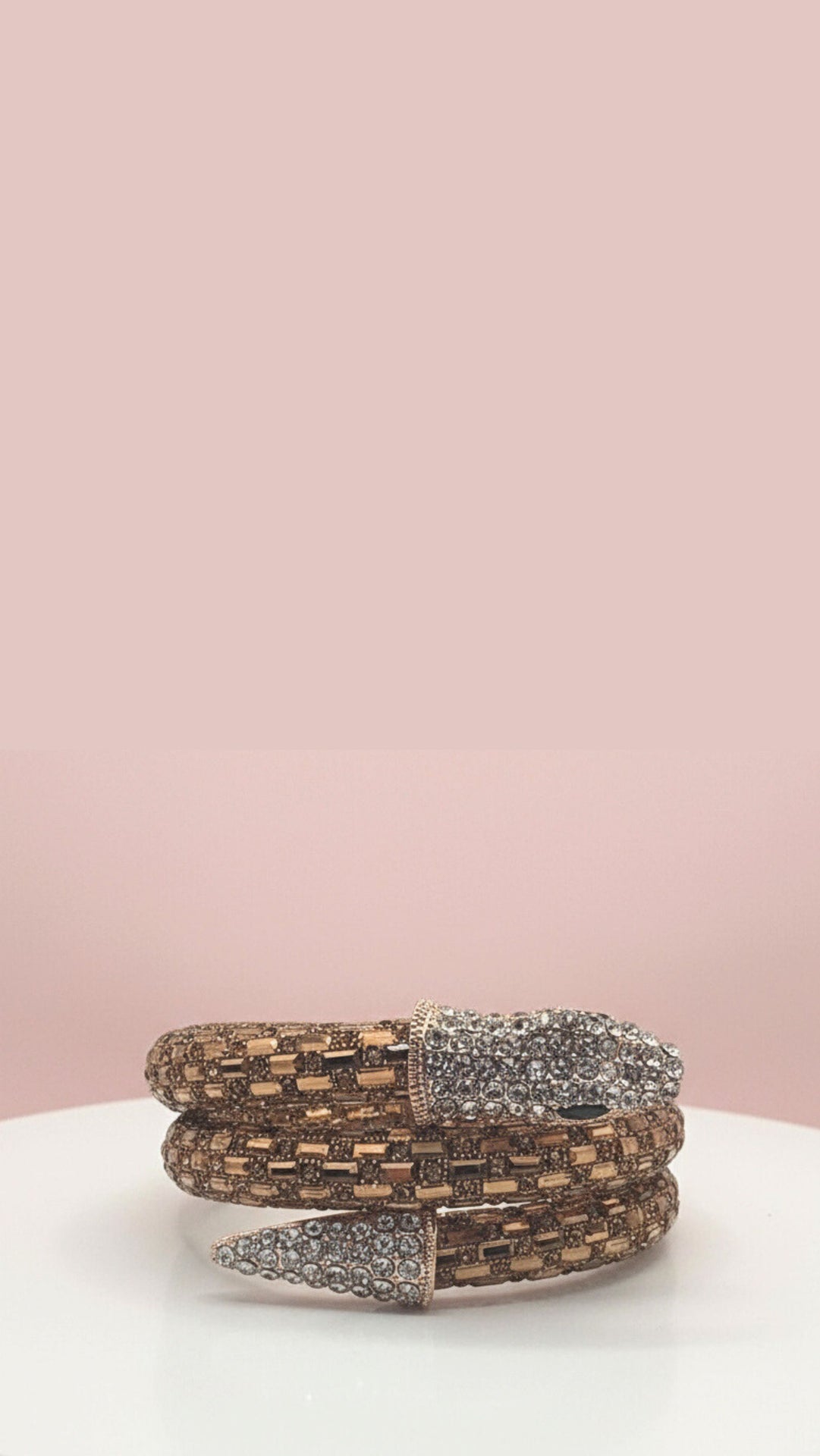 Elixir Collection Serpent Wrap Around Crystal Cuff