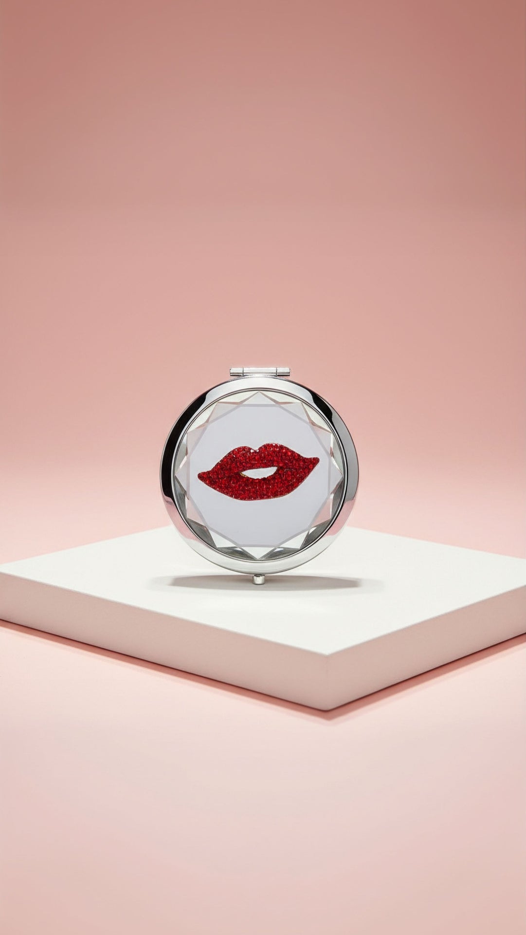 Red Lips Compact Mirror & Gift Box