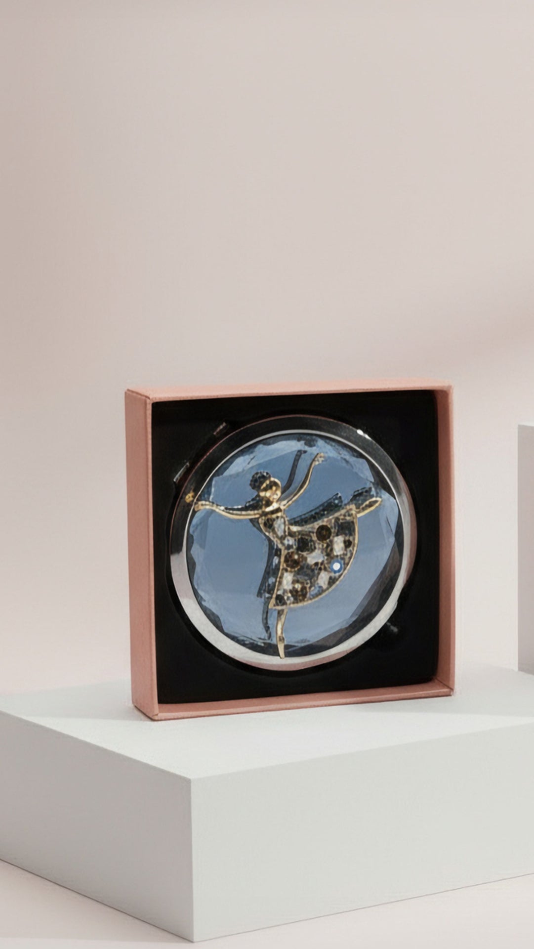 Ballerina Dancer Compact Mirror & Gift Box