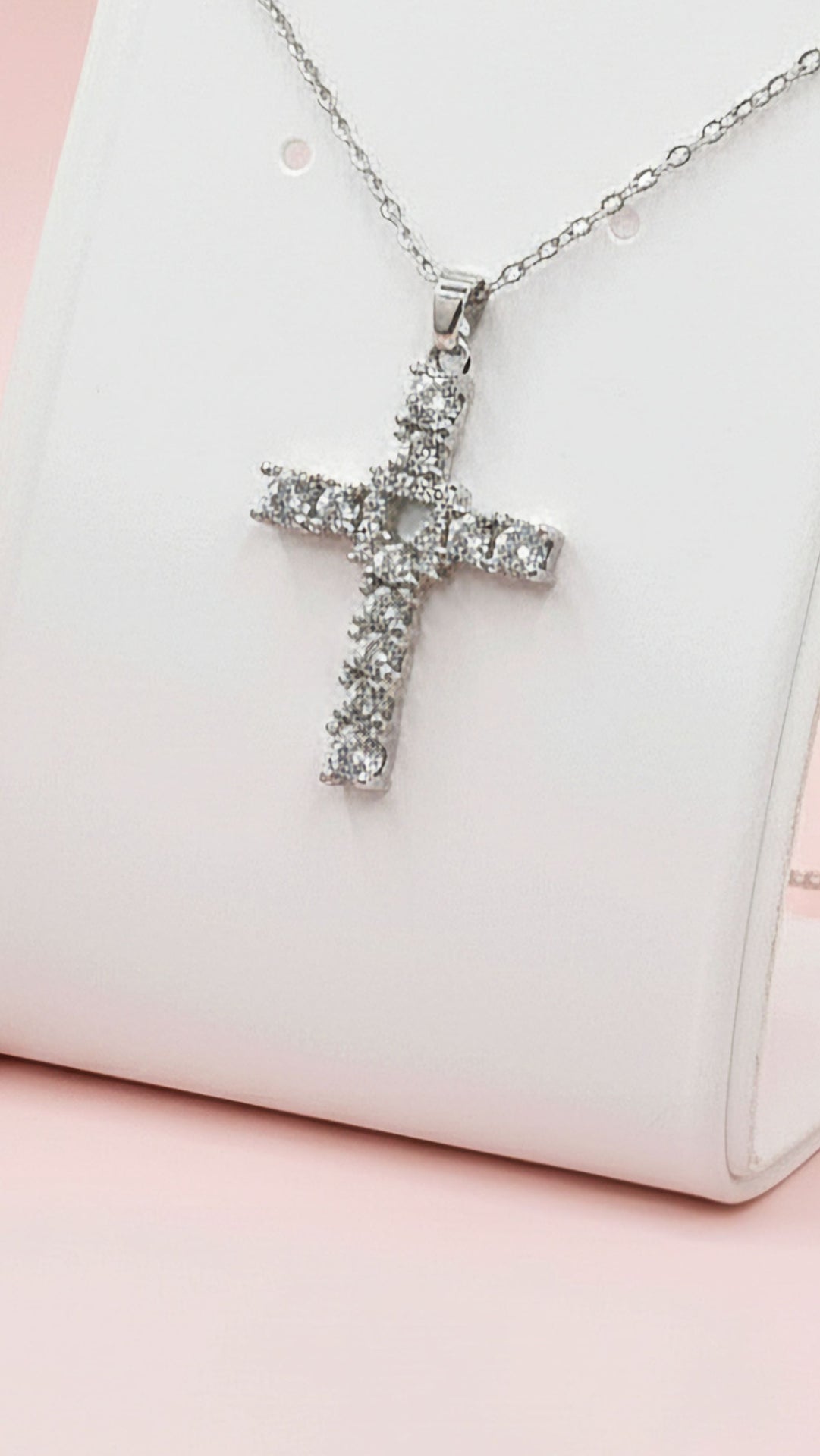 Crystal Encrusted Cross Pendant