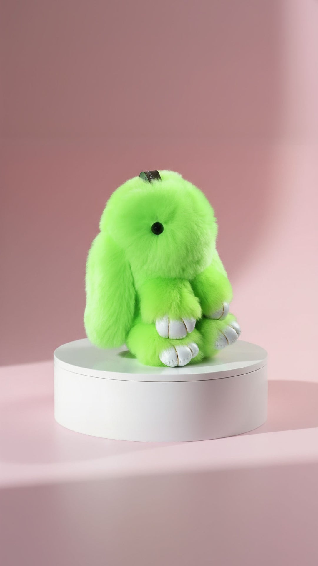 Mini Fluffy Bunny Rabbit Key Ring & Bag Charm