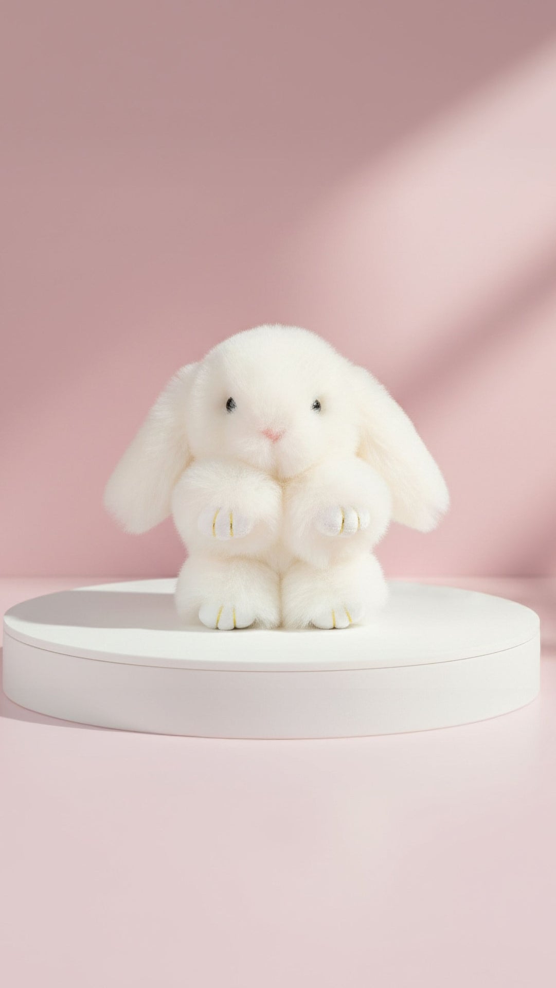 Mini Fluffy Bunny Rabbit Key Ring & Bag Charm