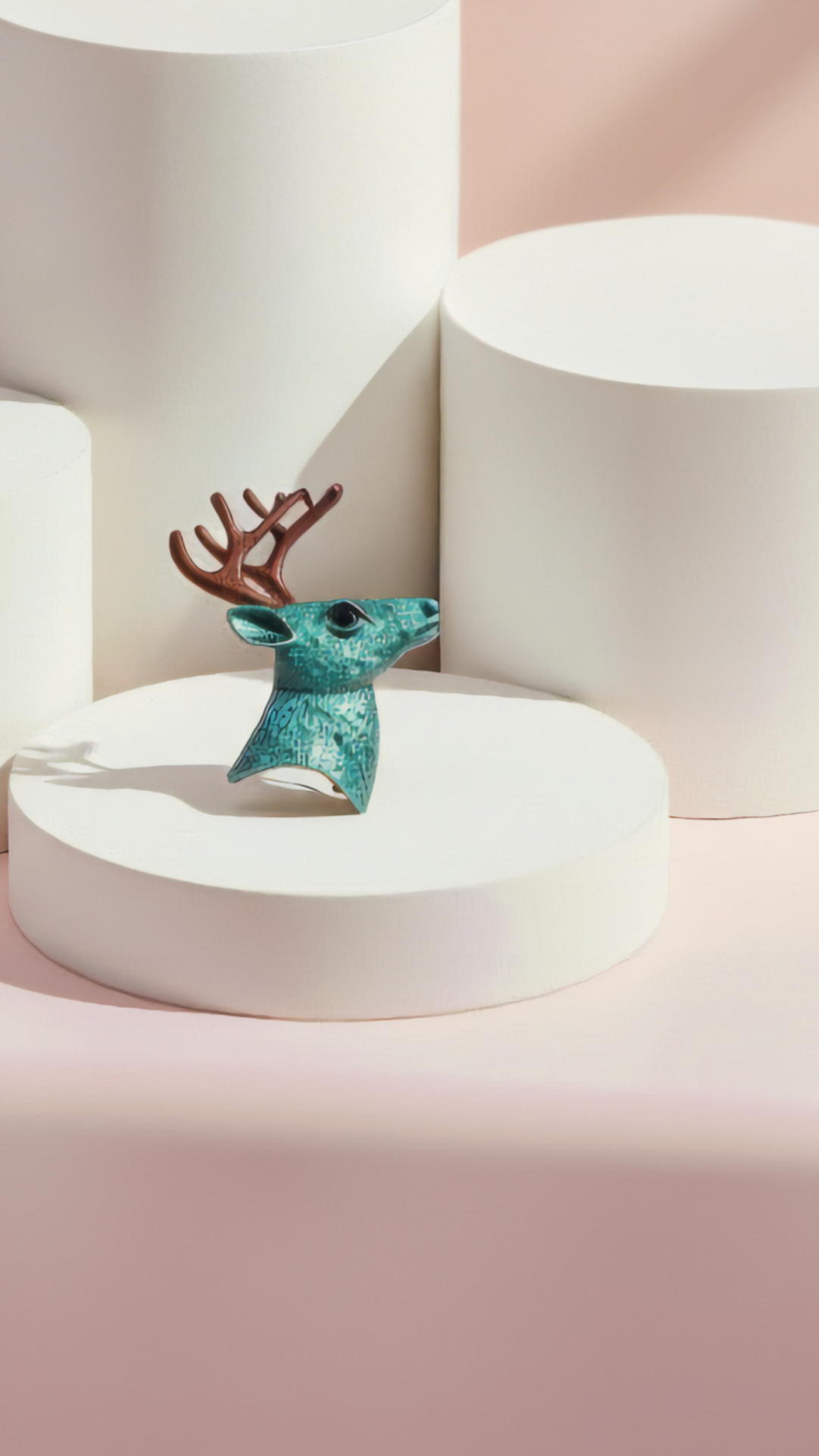 Stag Alloy Festive Brooch