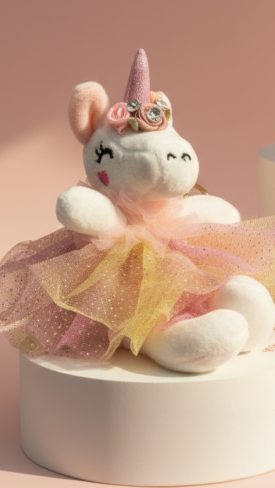 Ballerina Unicorn Key Ring & Bag Charm