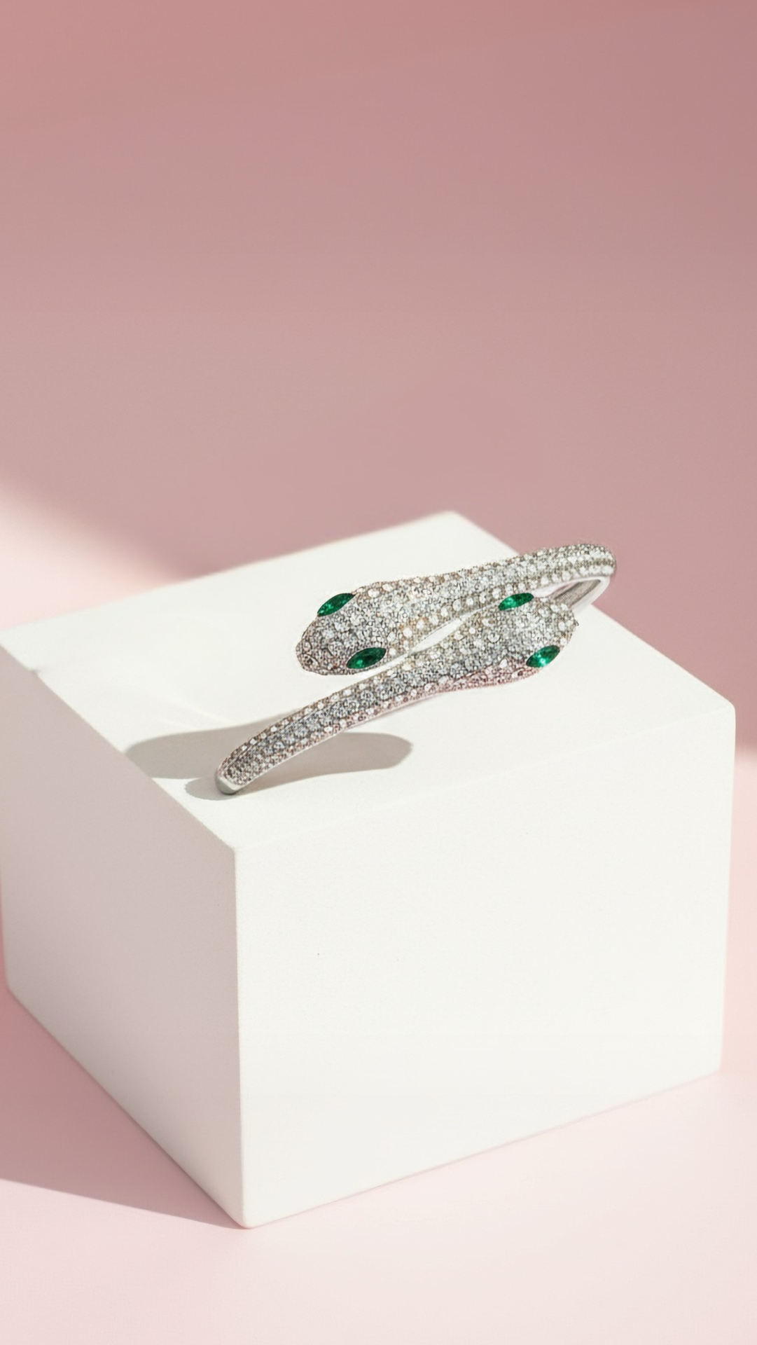 Serpent Stainless Steel Snake Bangle