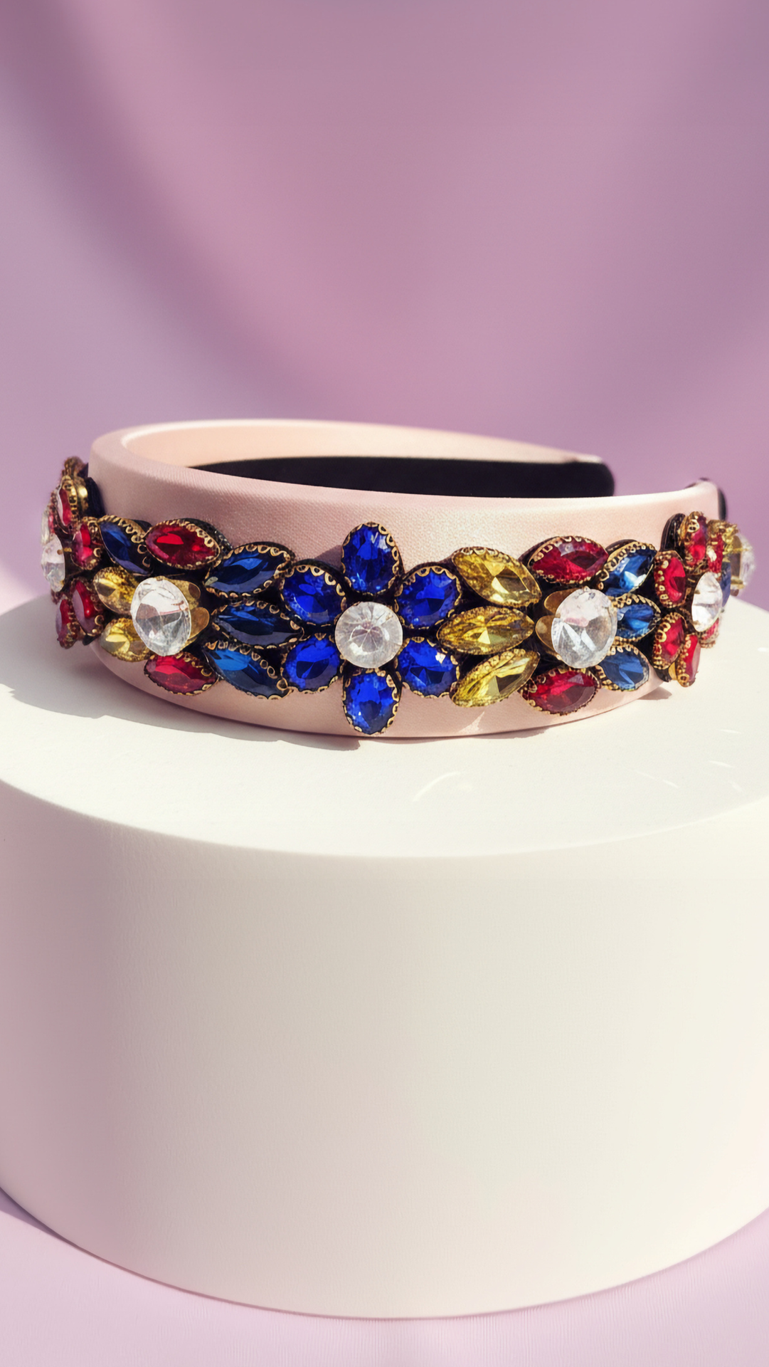 Flower Cluster Colorful Jewelled Hair band