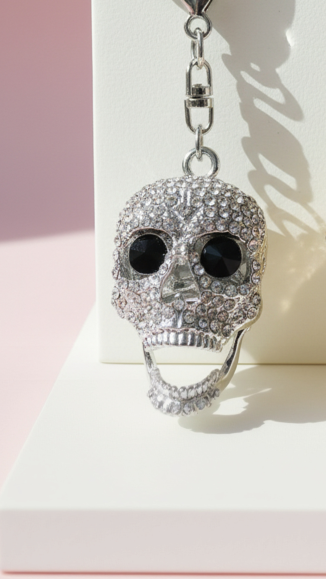 Skull Crystal Key Ring & Bag Charm