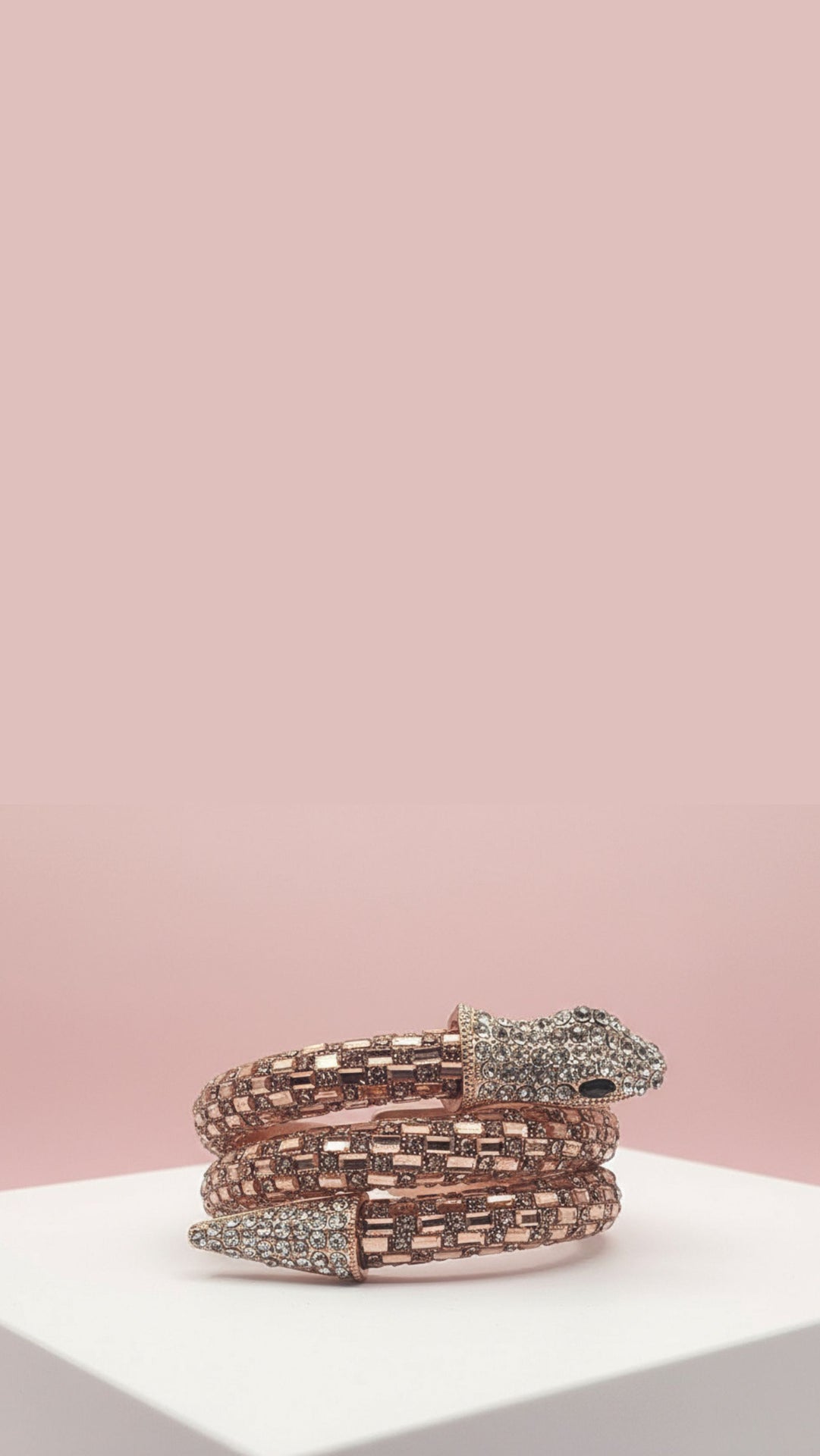 Elixir Collection Serpent Wrap Around Crystal Cuff