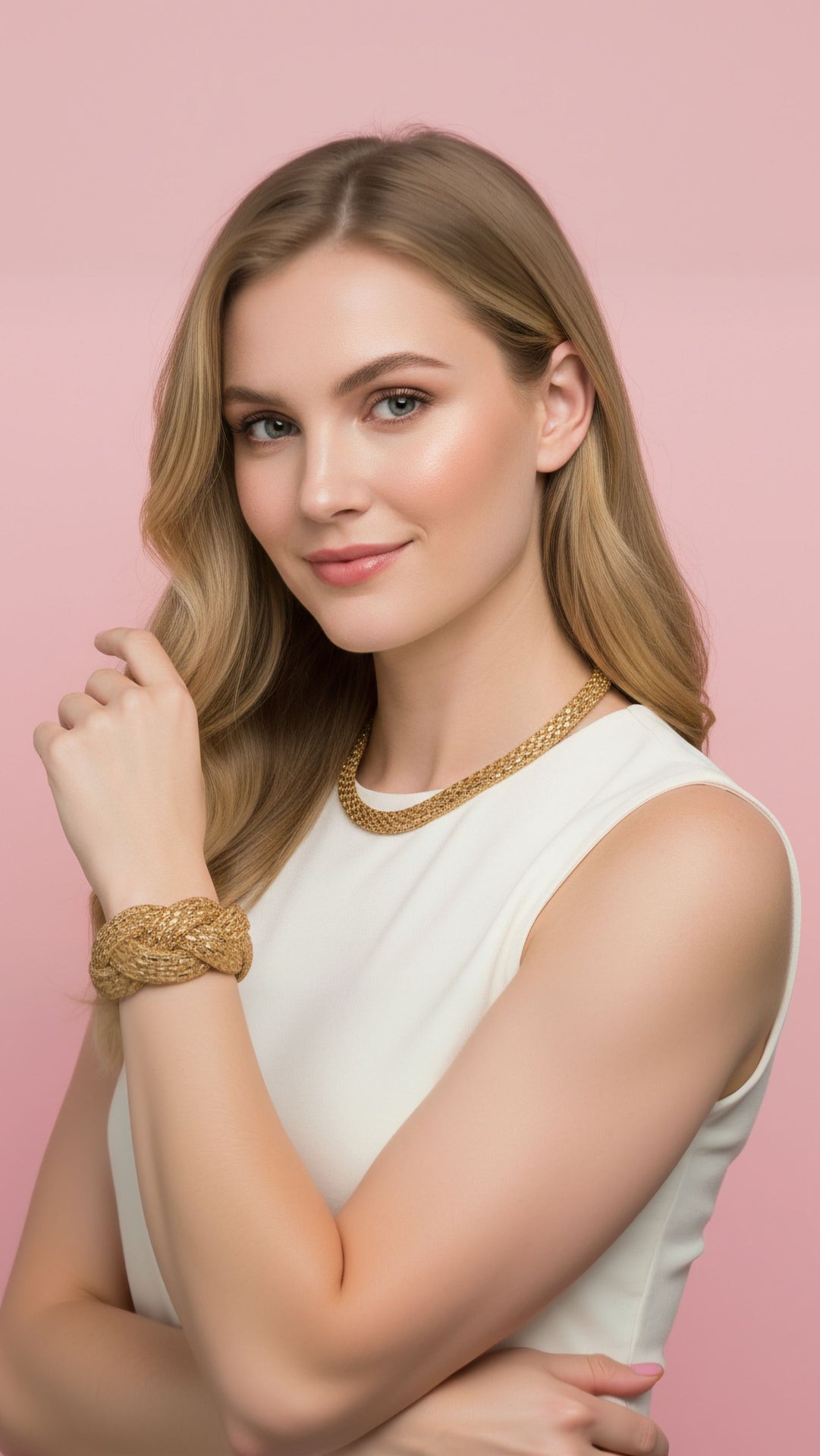 Elixir Collection Radiance Collar Crystal Necklace With Magnetic Closure