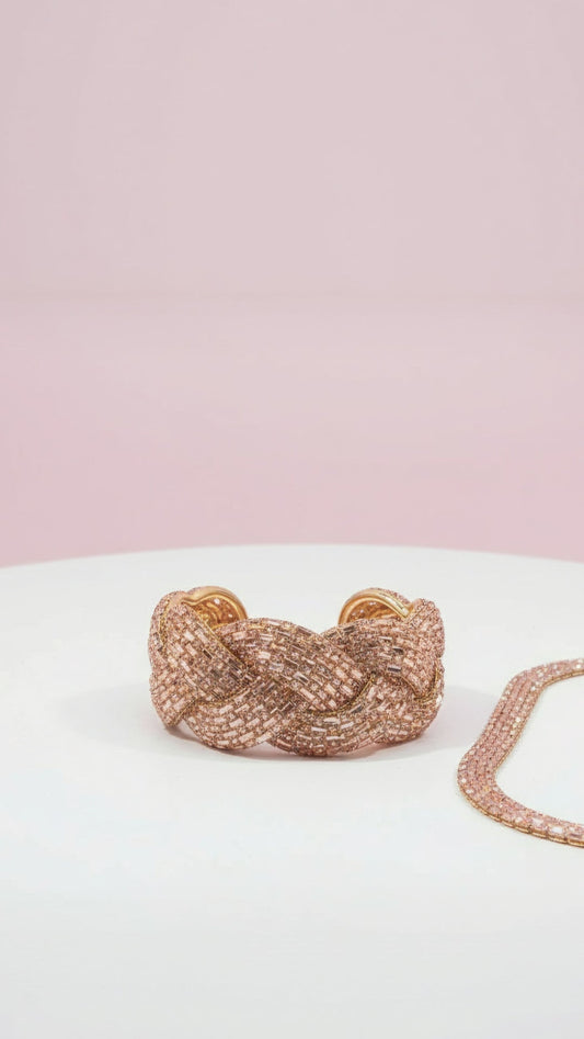Elixir Collection Braided Crystal Cuff