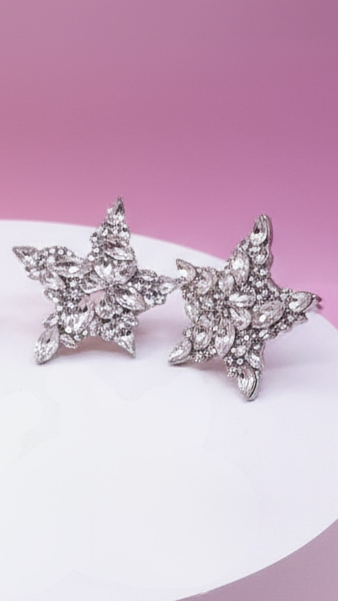 Star Crystal Stud Earrings