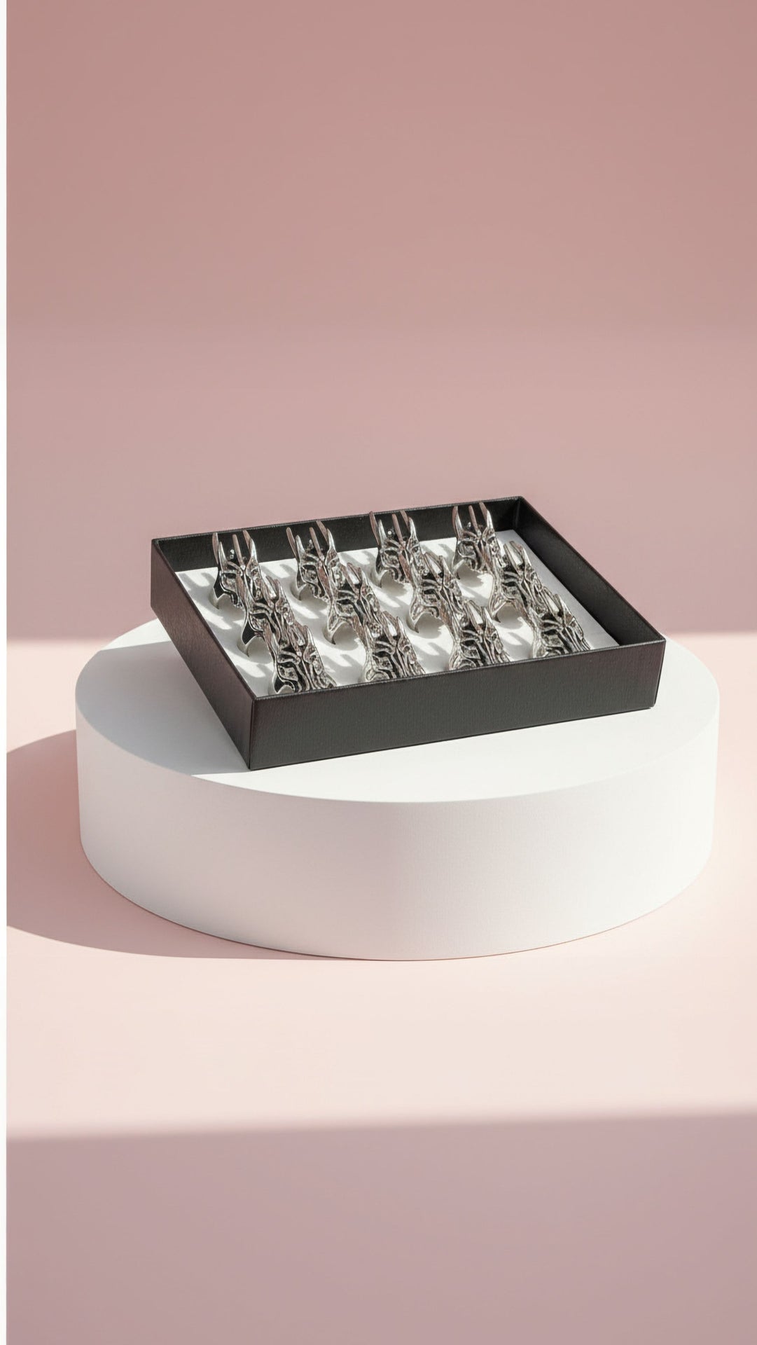 Stainless Steel Helm Of Sauron Men's Biker Ring