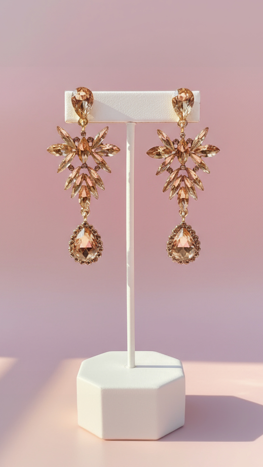 Teardrop Crystal Drop & Dangle Earrings