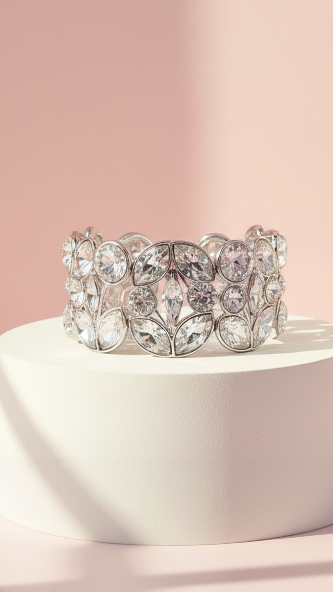 Oval Cut Stretchy Crystal Bracelet