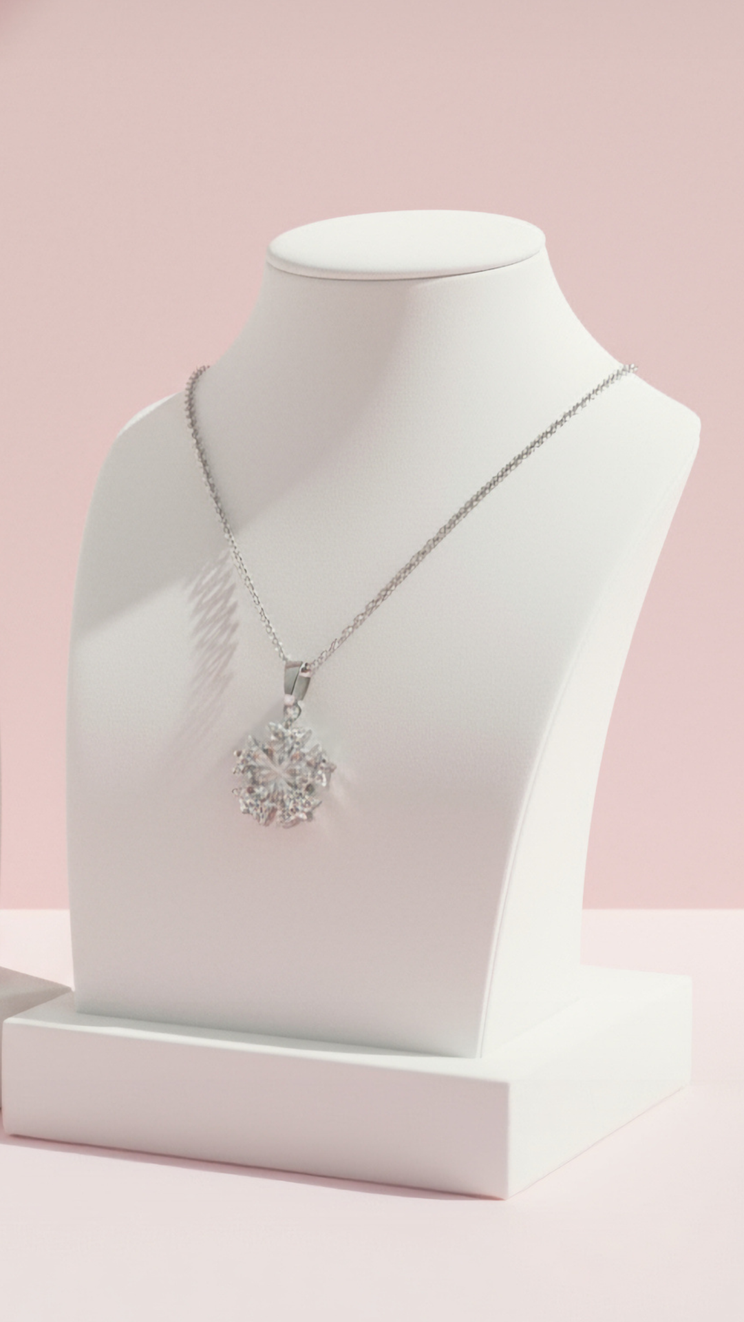 Snowflake Crystal Pendant Necklace