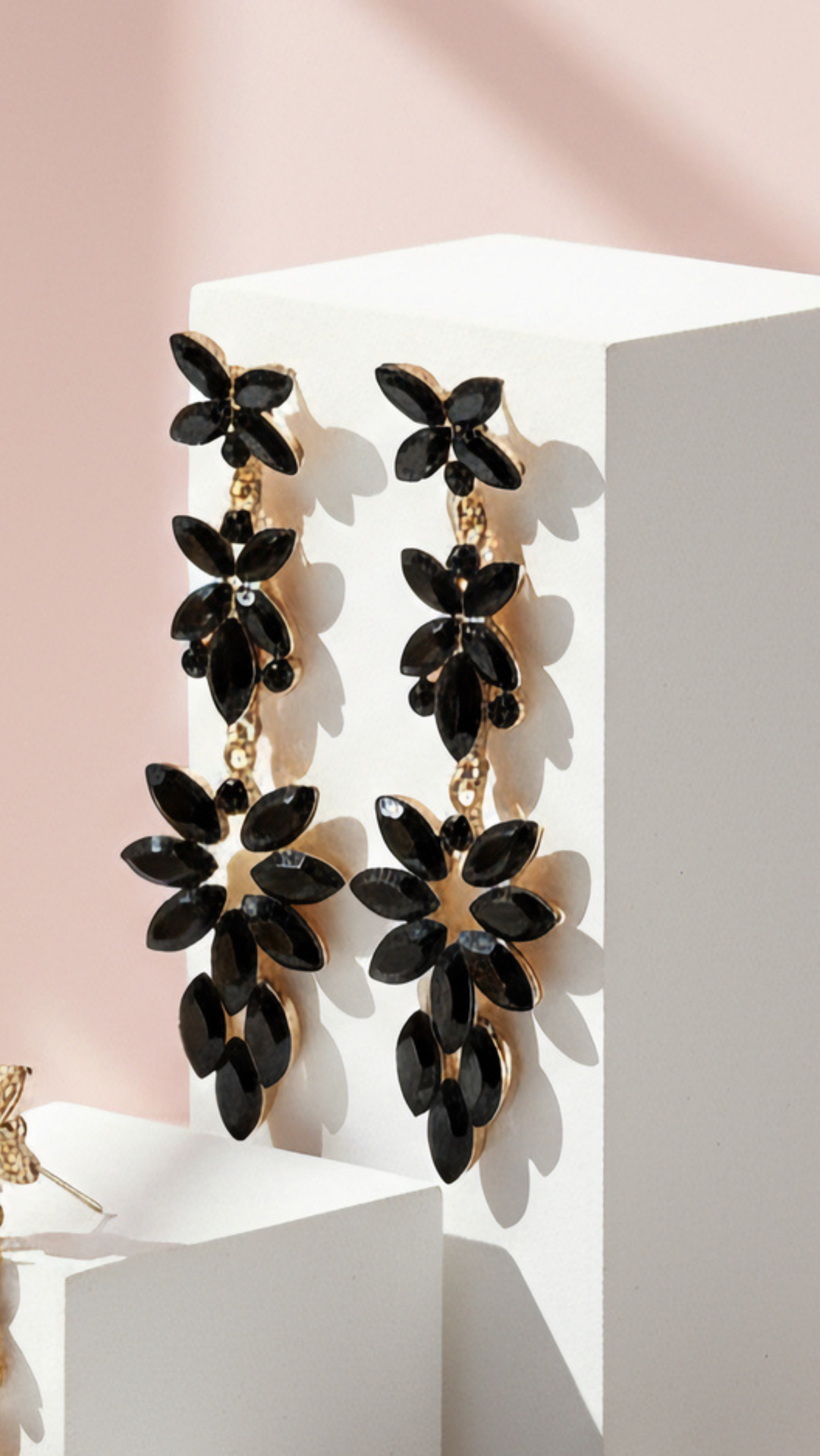 Flower Crystal Drop & Dangle Earrings