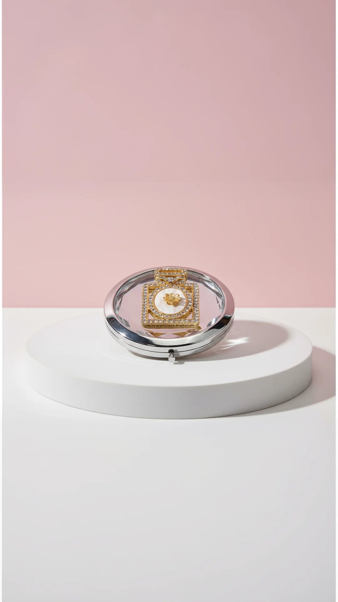 Perfume Atomizer Compact Mirror & Gift Box