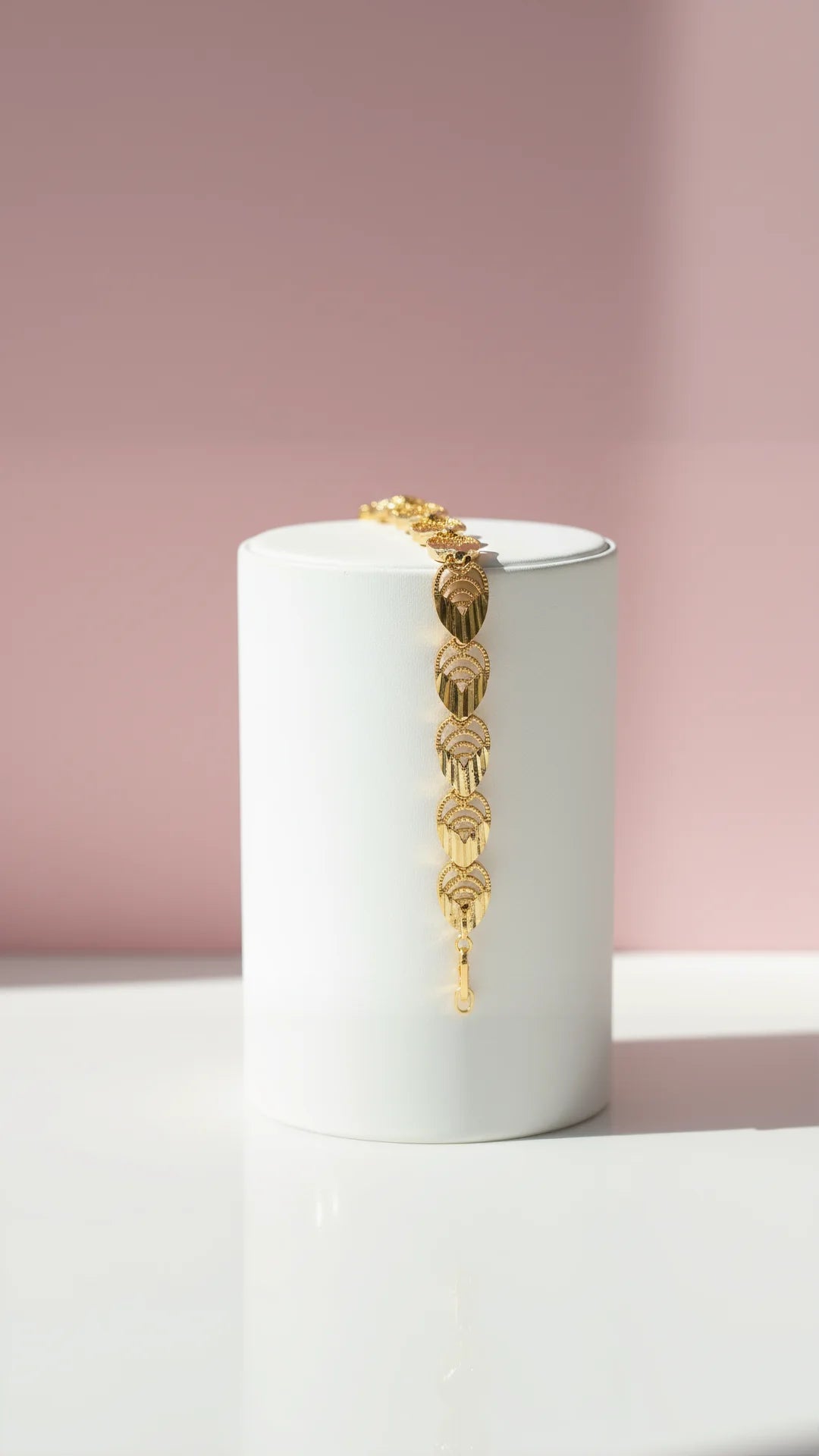 Damascus Gold Link Bracelet